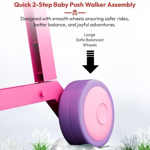 Image of StarAndDaisy Baby Walker /Multipurpose Push Walker for 0-24 Months (Pink Push Walker)
