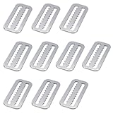 Hoite 10 Stück 2 Zoll Tauchgurtband-Gleitstopper Gewichtshalteclips mit Zähnen für Standard-Gurtbänder mit 5,2 cm Durchmesser, Scuba Free Diving