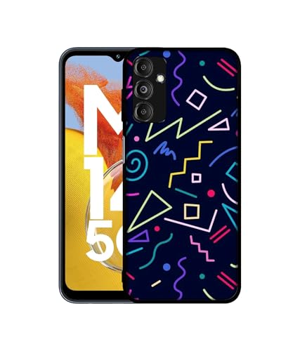 Image of Retro Abstract Design Premium 2D Printed Metal Back Case Cover for Samsung Galaxy M14 5G