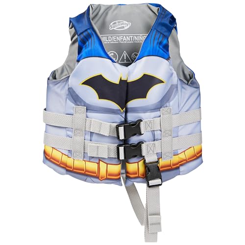 Image of SwimWays DC Batman Life Jacket for Kids 33-55 lbs