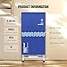 Clothes Dryer, Portable Drying Machine with Timer, 60inch Laundry Drying Wardrobe with Large Capacity, Electric Dryer/Rack for Home | Appartments (Blue GH8)