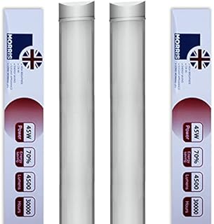 45w LED Batten Lights 5ft, 150cm, 6000k Daylight, IP20 LED Fluorescent Strip Light Fitting for Ceiling of Home & Office, Workshop & Garage Lighting, Pack of 2