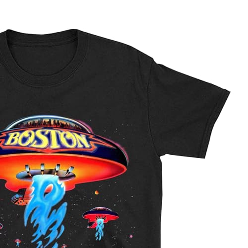 Tshirt Poster Shirt Spaceship Rock Band T Shirts for Men Black,S-3XL2