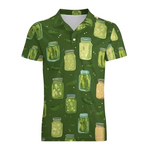 Boys' Classic Polo Shirts Short Sleeve Moisture-Wicking Golf & Tennis Shirts for Youth Teens Pickled Cucumbers4