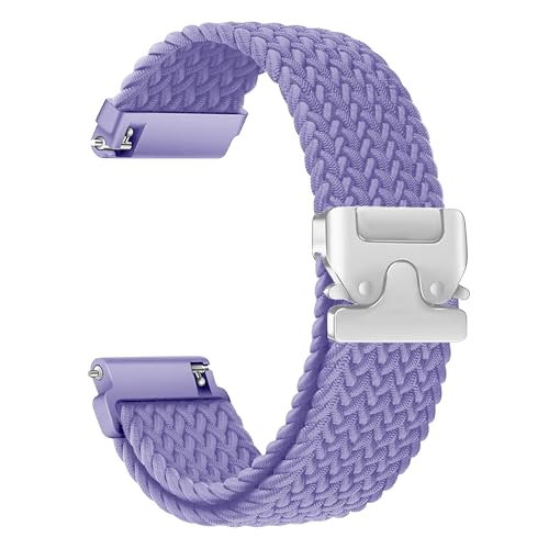 Image of ACM Watch Strap 22mm for Universal 22mm Size Replacement Strap Smartwatch | Woven Braided Clipper Adjustable Belt Band