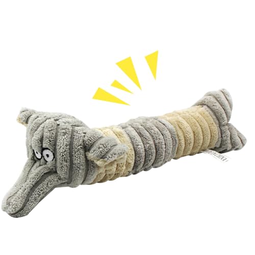 Juguete para perros con pitido – Juguete para perros que hace ruido, juguetes para masticar la dentición para cachorros, juguete de peluche para masticar, perros pequeños, tiempo de juego para