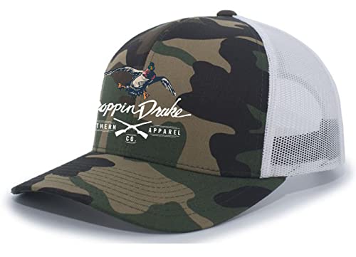 Image of Mallard Duck and Gun X Logo Mesh Back Trucker