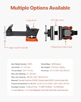 VEVOR Schraubstock, 127 mm Backenbreite, 127 mm max. Backenöffnung, Mehrzweck-Schraubstock mit 360° schwenkbarer Feststellbasis, 71 mm Ausladung, Werkbank-Schraubstock aus Sphäroguss mit Amboss – Ansicht 7