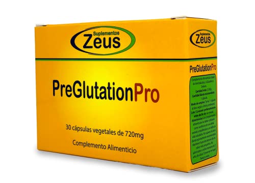 Suplementos Zeus PREGLUTATIONPRO | Contribuye a proteger a las células frente al daño oxidativo | Complemento Alimenticio a base de Aminoácidos, L-Glutatión y Selenio | 30 Caps Veg