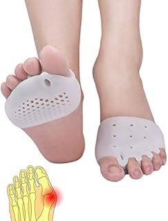 Metatarsal Pads,Toe Separator, Gel Metatarsal Cushion Toe Separators, (4 PCS WHITE) New Material