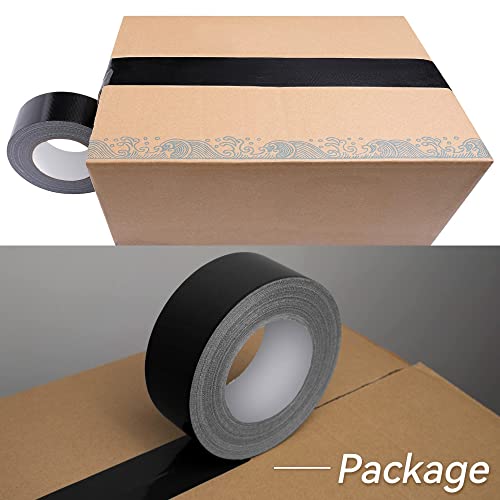 Image of Reniteco Black Duct Tape- 2 inches x 10 Yards, Waterproof & All-Weather, No Residue, UV Resistant, Heavy Duty for Car, Home & Outdoor Repairs, 1 Roll