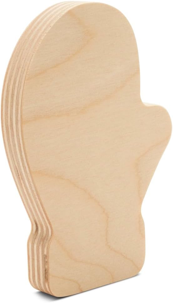 Chunky Mitten Cutout 4-inch, Pack of 3 Christmas Tiered Tray Decor for Bulletin Board Decoration and Winter Crafts, by Woodpeckers