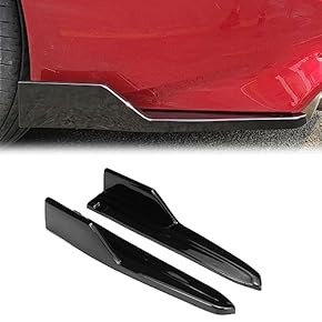 リアプロテクター リアバンパースポイラー　ブラック フォルクスワーゲン UP! アップ リア バンパー プロテクター