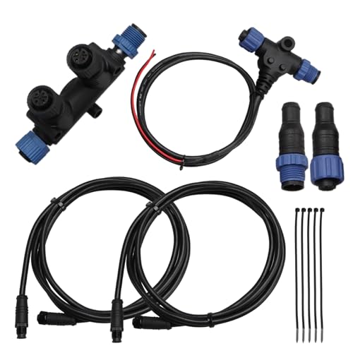 EVRBUL Marine Grade NMEA 2000 Starter Kit, NMEA 2000 Backbone Cables Drop Cables Dual Tee Connector...