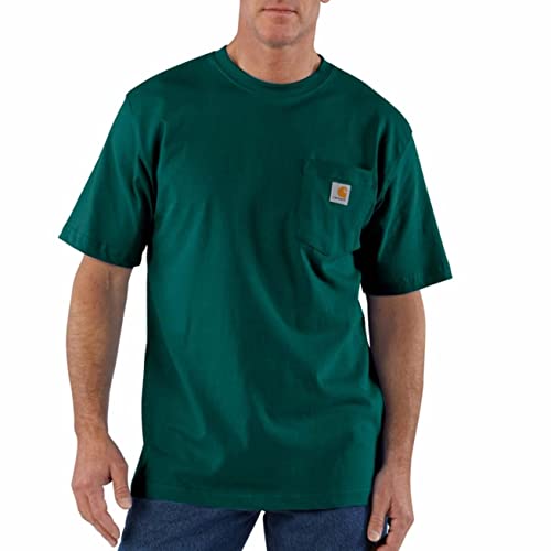 CarharttMenLoose Fit Heavyweight Short-Sleeve Pocket T-ShirtHunter GreenX-Large