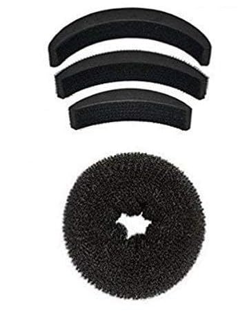Image of Hair Donut Bun and Banana Bumpits Puff Maker-4 Pieces Accessories Combo for Women and Girls Lightweight, Reusable Hair Styling Tool for Voluminous Hairstyles