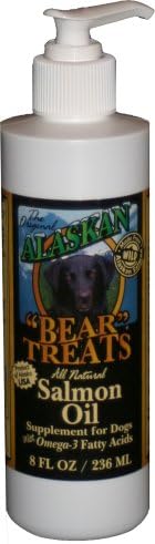 Alaskan Bear Treats All Natural Wild-Alaskan Salmon Oil For Dogs, 8 Ounces