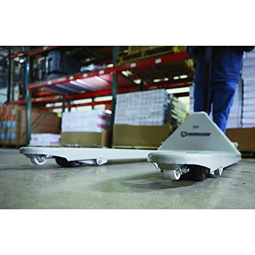 Strongway Pallet Jack Fork Pallet Truck - 63.5In L X 27In W (5500Lb Capacity) #TOP5