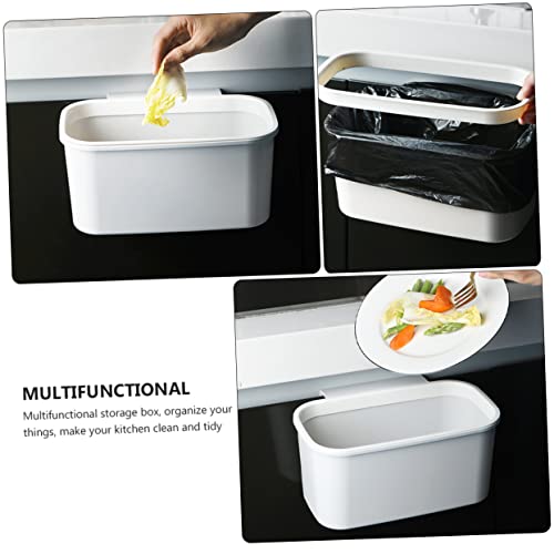 Cabilock 2pcs White Kitchen Hanging Trash Can miniatura 3