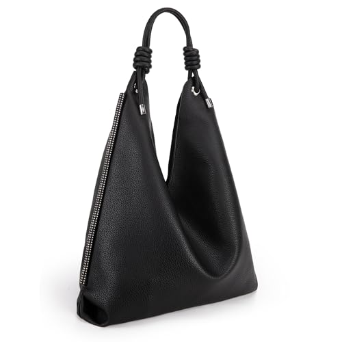 Montana West Hobo Bags for Women Purses and Handbags Large Slouchy Hobo Purses Shoulder Bag MWC-211-BK