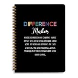 Difference Maker Gift Notebook Journal, Thank You Gifts for Women Men Boss
