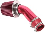 MILLION PARTS 3'' Short Cold Air Intake Pipe Filters System Red