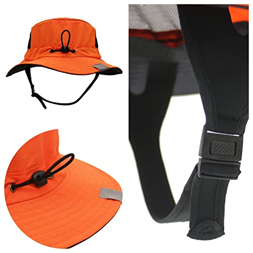Bucket Surf Hat For Men Women Cooling Wide Brim Large Head Sun Hat Uv Protection Waterproof Breathable Adjustable Strings Red #TOP6
