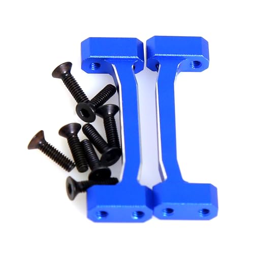 Aluminum Chassis Cross Brace Upper for Losi 1/18 Mini LMT 4X4 Brushed Monster Truck，Replacement for Losi - LOS211047 Upgrade Part Cross Brace Upper for Losi-LOS01026 1/18 Mini LMT Monster (Blue) — view 6