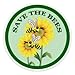 Pack de 2 stickers abeilles, Save the Bees, stickers protection des abeilles, résistants aux UV pour Ordinateur Portable, Voitures, Moto, Bicyclette, Skateboard, Autocollants pour Voiture, guitare ...