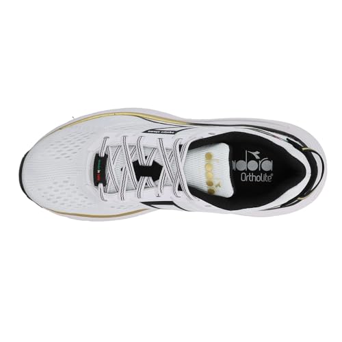 Diadora Men's Equipe Atomo - White/Gold/Black - 8.5 D4