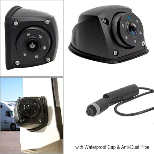 Caméra de recul AHD 1080p avec 5 LED infrarouges et boîtier robuste - 7