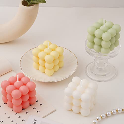 Scented Bubble Candles Gifts, Wedding Bride Bridesmaid Small Cube Square Ball Modern Candles Unique Fun Gifts For Her, Girlfriend, Aesthetic Trendy Candles Decor #TOP4