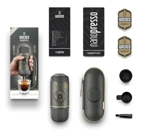 Wacaco Nanopresso Dark Souls Portable Espresso Machine with Travel Case, 18 Bar High Extraction Power, 80ml Water Capacity, Works with NS Capsule Adapter, for - Image 2