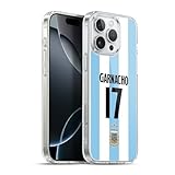 Head Case Designs Officially Licensed Argentina National Football Team Alejandro Garnacho 2024/25 Player Home Kit 1st Group Gel Case Compatible with Apple iPhone 16 Pro Max & Compatible with MagSafe