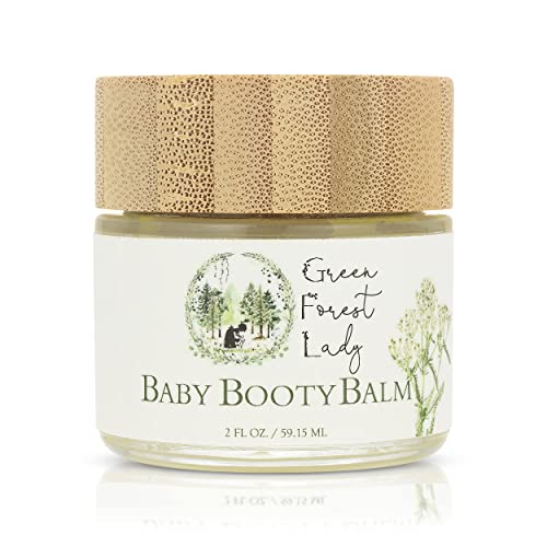 Image of The Green Forest Lady Baby Booty Balm | Organic Diaper Cream | Baby Butt Cream | Soothing Diaper Balm | 2 Fl. Oz.