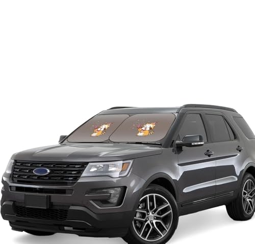 あらいぐまラスカル (2) 車用サンシェード サンバイザー 日よけ 紫外線対策 カーサンシェード 四季兼用 車用品 折畳み 便利 遮光 断熱 吸盤4個付