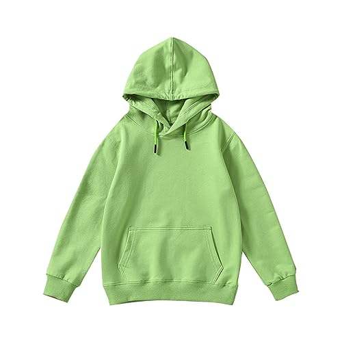 Kids T Shirt Tops Child Toddler Boys Girls Solid Long Sleeve Patchwork Hooded Thickened Warm Pullover Sweatshirt