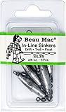 Beau Mac in-Line Sinker w/Crane Swivels 3/8oz