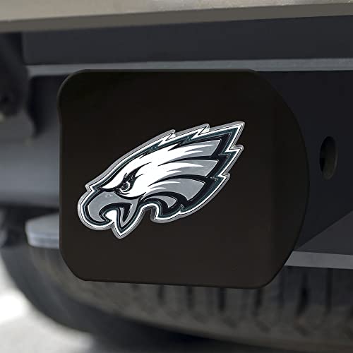image for FANMATS Philadelphia Eagles NFL Black Metal Hitch Cover with 3D Colore