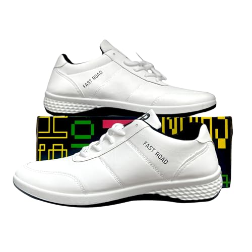 Fast Road Dawn Leather Low Tops - Pristine White Sneakers