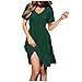 Robe Maxi Blanc De Plage Taille des Vêtements Robe avec Un Soutien-Gorge Étagère Robe Midi sans Dos Robe À Niveaux Longs Robe Décontractée Serrée Robe Réservoir pour Juniors (Dark Green, XL)