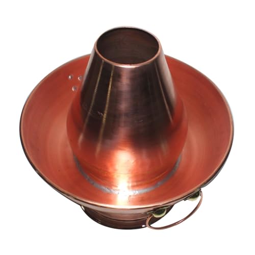 Olla caliente multifuncional de carbón cobre 28cm miniatura 5