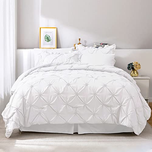 Jollyvogue Pintuck Queen Size Comforter Sets 8 Pieces #TOP12