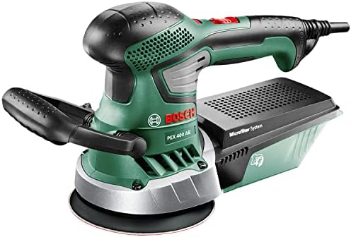 Bosch Exzenterschleifer PEX 400 AE (370 Watt, im Koffer)