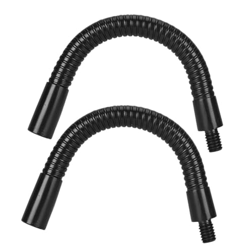 Milisten 2 Piezas soporte de micrófono tubo flexible micrófono accesorio micrófono negro Extensión de cuello de cisne micrófono extensión de micrófono manguera de cuello de cisne micrófono