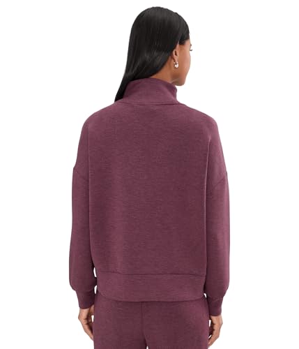 Image of Varley, Women's, Hawley 1 /2 Zip Sweat, Sassafras Marl, XX-Small