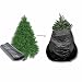Plasticplace Christmas Tree Disposal and Storage Bag│Fits Trees 7' Tall│54" x 8" x 90", 1.5 MIL, Black