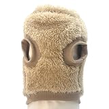 CareCooo Hundepullover für Kleine Hunde, Fleece Warm Hundekleidung mit D-Ring, Weihnachtspullover für Chihuahua und Dackel (Braun, S)