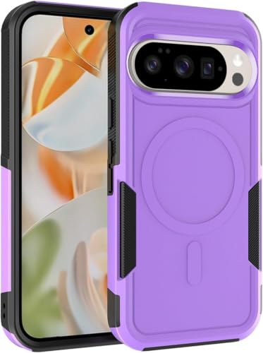 Google Pixel 10 Pro XL �p �P�[�X MagSafe�Ή� �}�b�g�d�グ �㎿�Ȏ�G�� �S�ʕی� �w��h�~ �Ռ��z��(�p�[�v��)