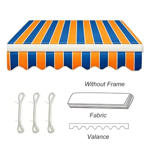 Tela de toldo retráctil para sombra de patio y terrazas con lona impermeable 3